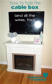 Tv Over Fireplace Cable Box