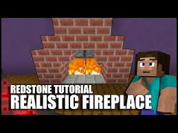 Minecraft Realistic Working Fireplace
