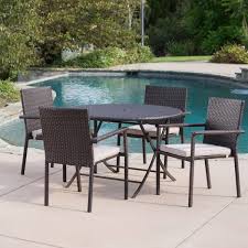 Faux Rattan Outdoor Dining Set