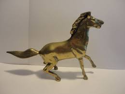 Brass Horse Statue Figurine