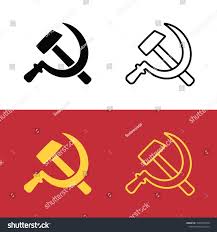 Soviet Hammer And Sickle Icon Set
