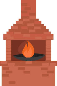 Outdoor Fireplace Vector Art Icons