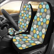 Daisies Flower Car Seat Covers For
