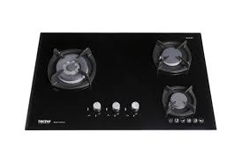 Tecno 3 Burner Glass Cooker Hob With