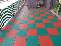 Playground Rubber Flooring Tile Size