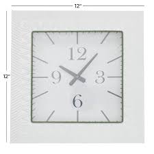 White Metal Modern Wall Clock