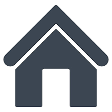 Home Flat Smooth Blue Color Icon
