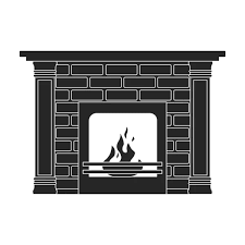 Fireplace Vector Icon Cartoon Vector