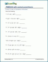 Www K5learning Com Worksheets Math Pemdas Order Of