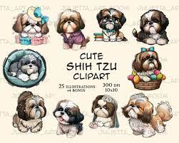 Shih Tzu Vector Clip Art Shih Tzu Dogs