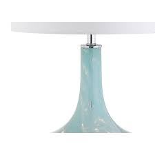 Ice Blue Glass Acrylic Led Table Lamp