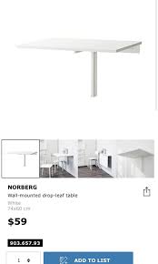 Ikea Norberg Table Furniture Home