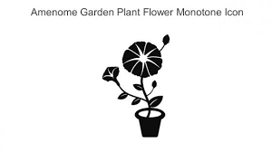 Amenome Garden Plant Flower Monotone Ic