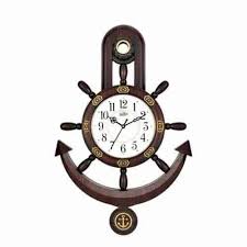 Designer Wooden Pendulum Wall Clock At