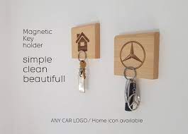 Magnetic Key Rack Wooden Key Holder