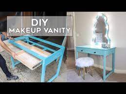 Diy Makeup Vanity With Lights