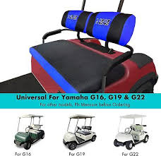 Blue Golf Cart Seat Cover Set For