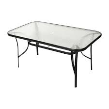 Rectangle Glass Patio Dining Tables
