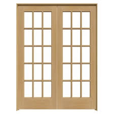 15 Lite Pine Double French Interior