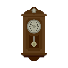 Kinetic Pendulum Clock Icon Flat