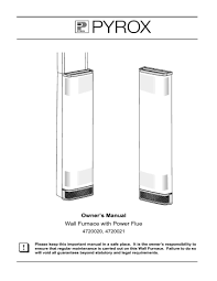Bonaire Pyrox Wall Furnace With Power