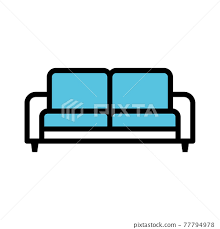 Furniture Icon Sofa Stock