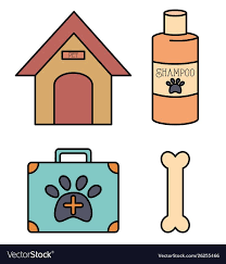 Pet Icons Vector Ilration