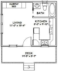 20x16 Tiny House 1 Bedroom 1 Bath 320
