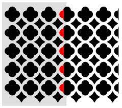Wall Stencil Moroccan Tiles Pattern