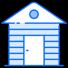 Garden Shed Generic Blue Icon