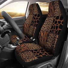 Animal Print Car Seat Covers Set