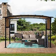 Patio Sunshelter Pergola Steel Frame