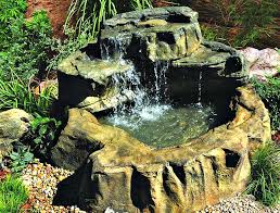 Patio Garden Ponds Rock Waterfall Kits