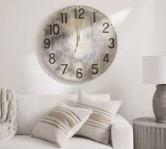 Distressed Steel Wall Clock