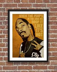 Snoop Dogg Portrait Poster Wall Art Art