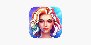 Lady Color Paint By Number On The App