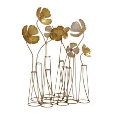 21 Gold Metal Flowers Sculpture Michaels