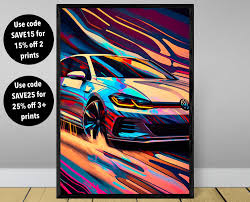 Vw Golf Wall Art Uk