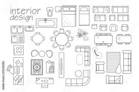 Interior Design Floor Plan Symbols Top