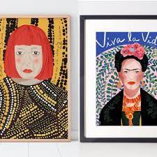 Set Of 2 Icon Series Famous Women Art