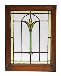 American Craftsman Style Art Glass Window