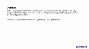 Combustion Of Gaseous Methane Ch4