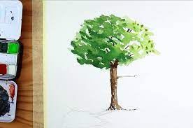 How To Paint Watercolor Trees An Easy