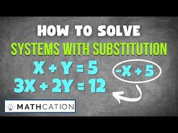 Of Equations By Substitution Worksheet