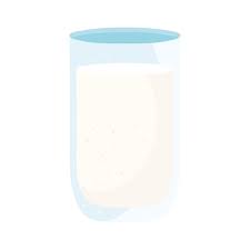 Milk Glass Cup Healthy Isolated