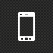 White Cell Phone Icon Transpa Png