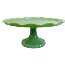 Pedestal Cake Plate Stand Ruffled Edge