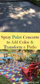 Paint Old Concrete For A Colorful Patio