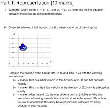 Express The Line Equation Between These