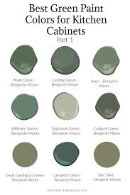 Green Paint Colors For Kitchen Cabinets